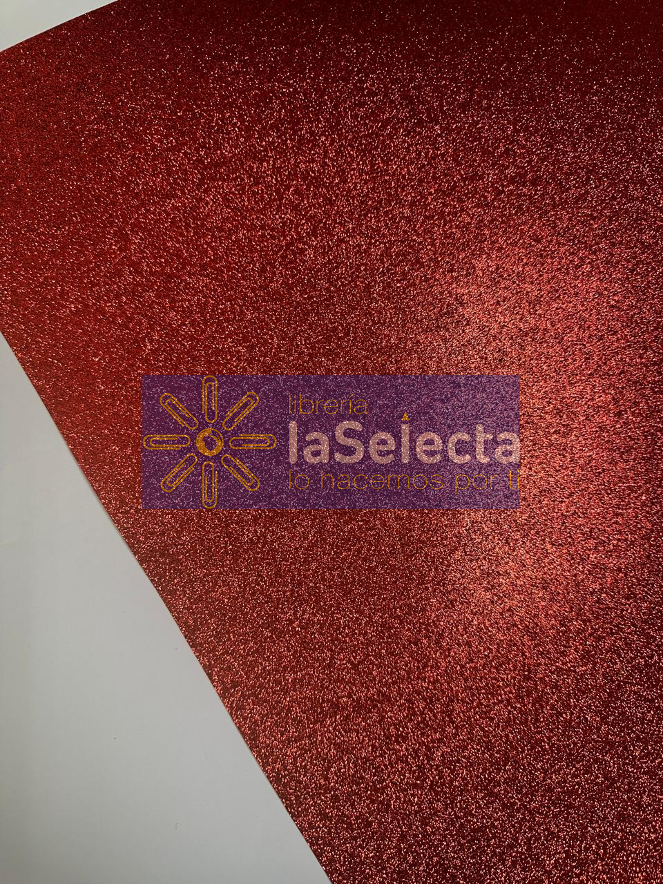 CARTULINA GLITTER ROJA 50X70 CM IMPORTADO